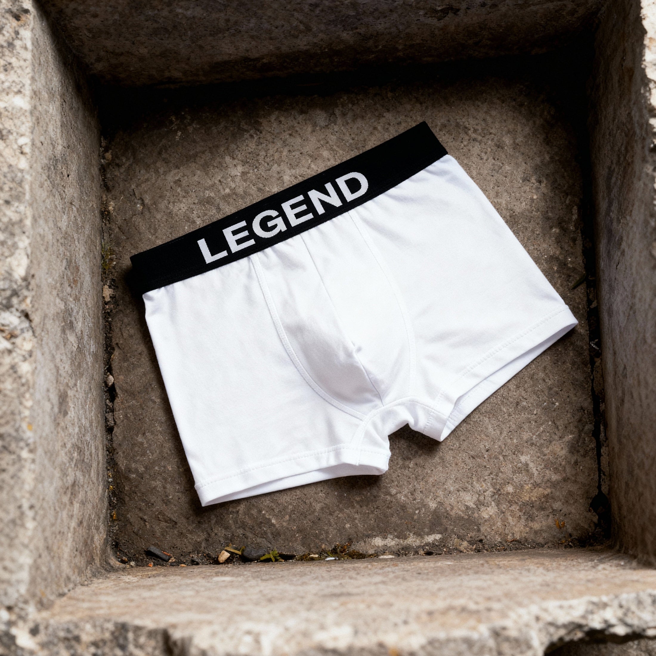 Nudevo® Boxershorts 3er-Set „Legend“ – Weiß