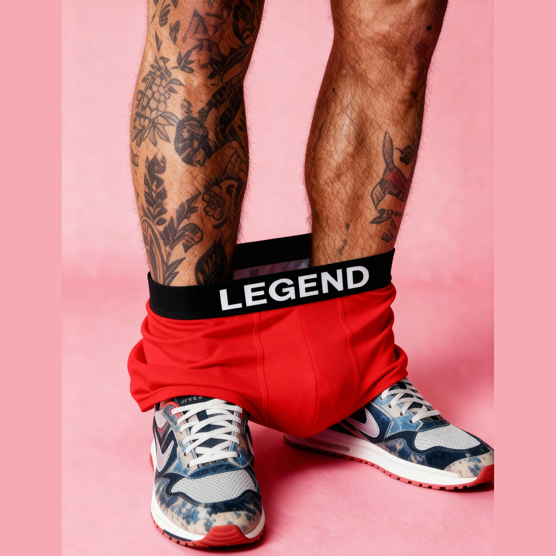 Nudevo® Boxershorts 3er-Set „Legend“ – Rot