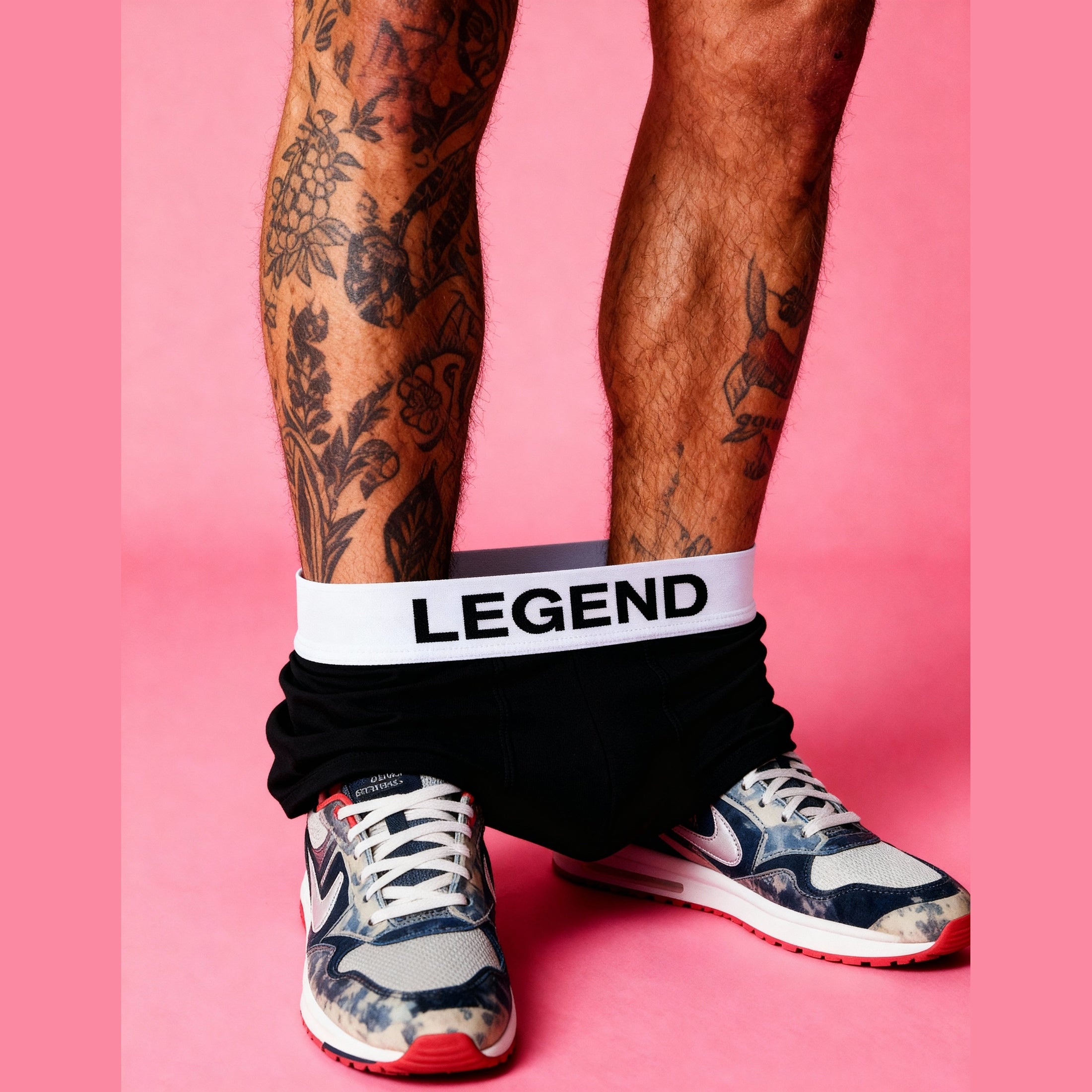 Nudevo® Boxershorts 3er-Set „Legend“ – Schwarz