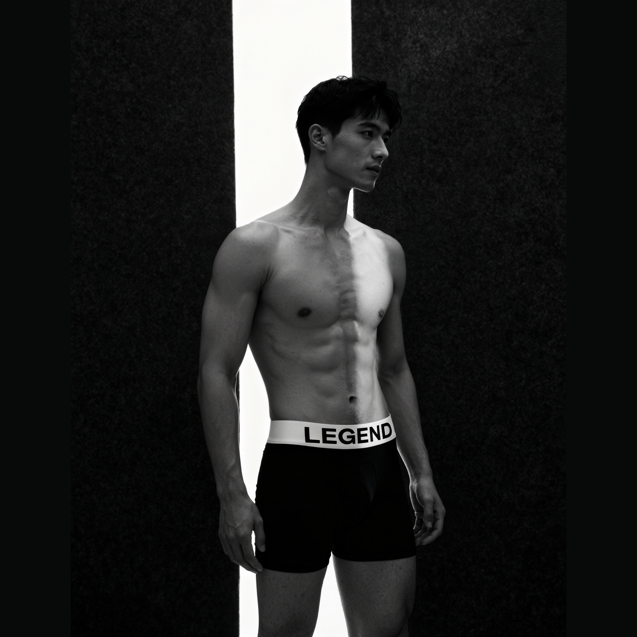 Nudevo® Boxershorts 3er-Set „Legend“ – Schwarz