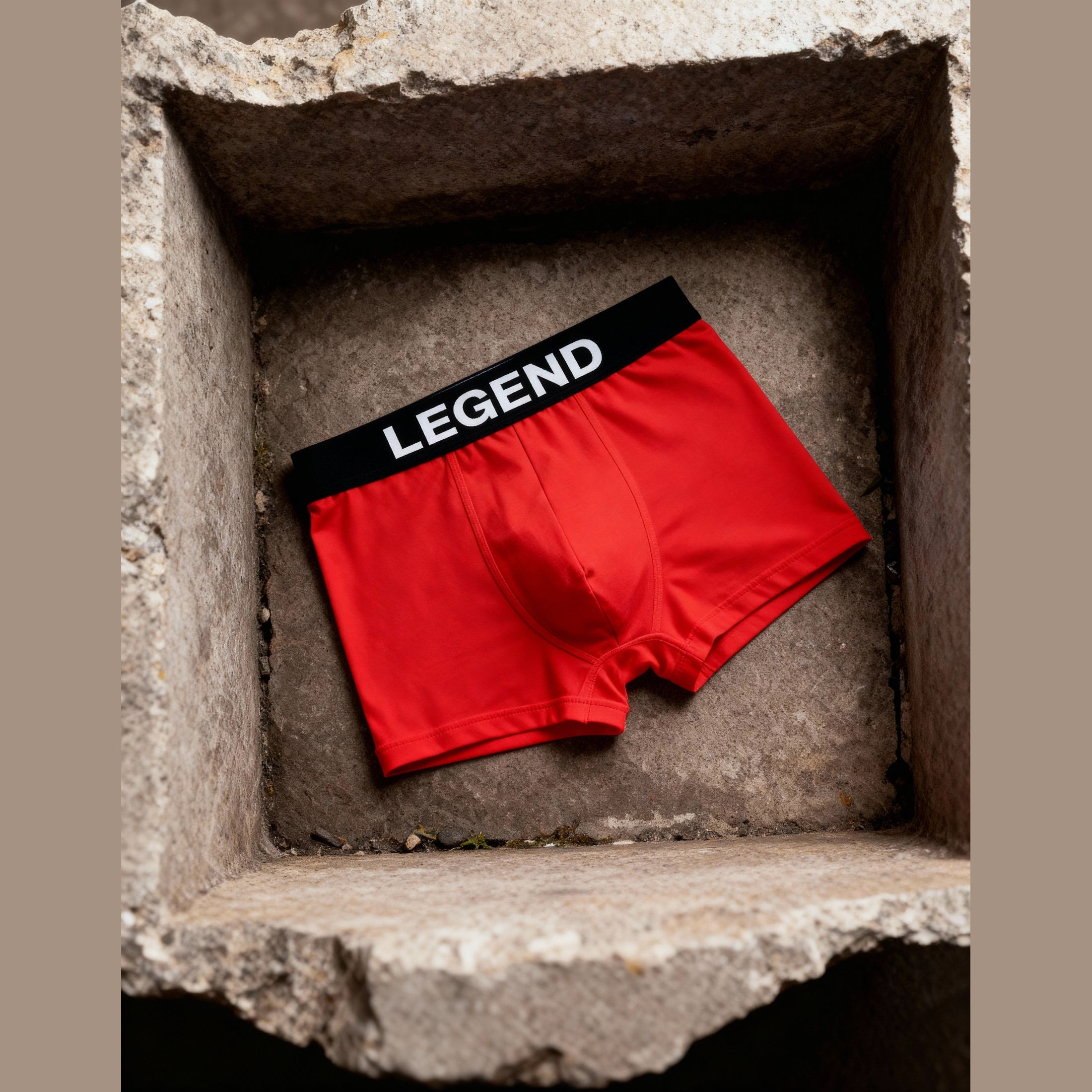 Nudevo® Boxershorts 3er-Set „Legend“ – Rot